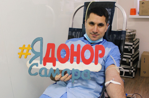 Сотрудники Медицинского лучевого центра в Самаре приняли участие в благотворительной донорской акции 