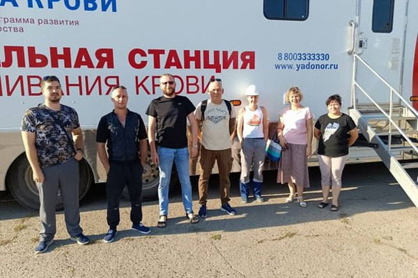Сотрудники Южного центра судостроения в Астраханской области стали донорами крови