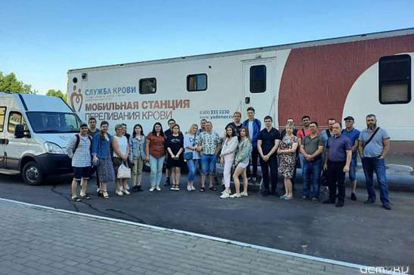 С мира по капле: Железнодорожники в Орле провели донорскую акцию ко Всемирному дню донора крови