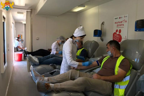 Сотрудники махачкалинского аэропорта откликнулись на обращение Республиканской станции переливания крови